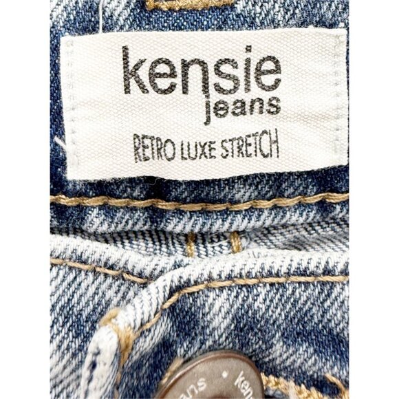 kensie Jeans for Women The Aubrey Retro Luxe High-Rise Relaxed Straight 12/31 - Picture 7 of 14